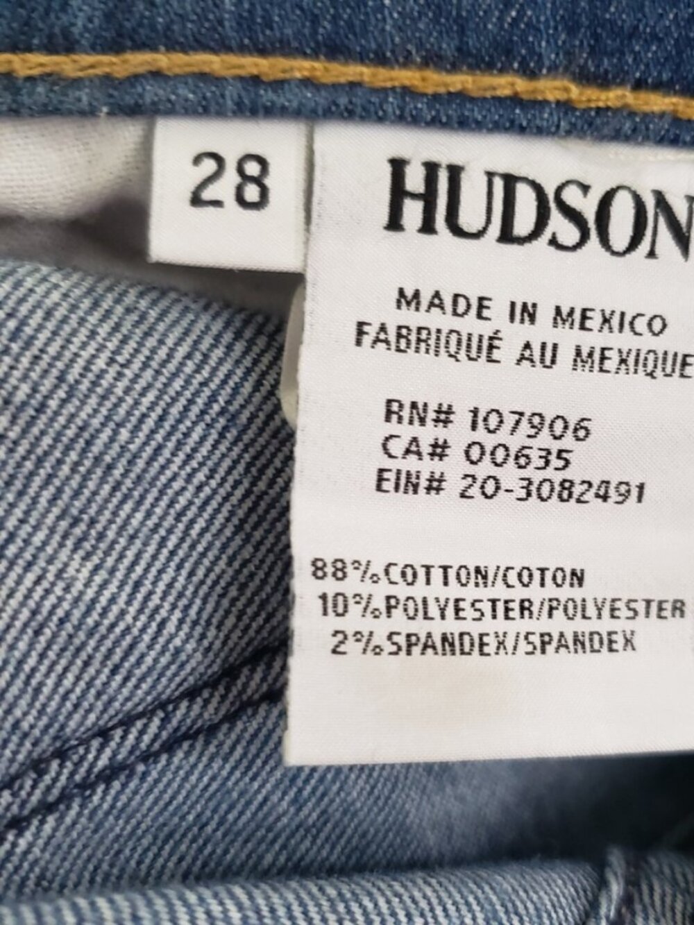 Hudson Jeans Womens 28 Medium Wash Distressed Krista Skinny Crop Denim Pants - Picture 4 of 5
